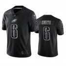 Men & Youth #6 DeVonta Smith Philadelphia Eagles Black Reflective Limited Jersey