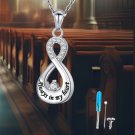 Infinity Urn Necklace for Ashes Sterling Silver Cremation Jewelry for Ashes Urn Infinity Urn Necklace for Ashes Sterling Silver Cremation Jewelry for Ashes Urn