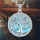 Tree of Life Necklace with Turquoise - 925 Sterling Silver Tree of Life Necklace with Turquoise - 925 Sterling Silver