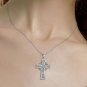 Stunning Sterling Silver Celtic Cross Necklace