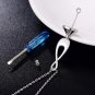 Sterling Silver Infinity Urn Pendant Cremation Jewelry for Ashes
