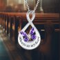 Infinity Butterfly Sterling Silver Cremation Jewelry for Ashes: Urn Necklace