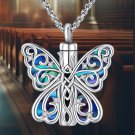 925 Sterling Silver Butterfly Urn Necklace - Memorial Jewelry 925 Sterling Silver Butterfly Urn Necklace - Memorial Jewelry