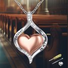 Elegant Sterling Silver Cremation Heart Urn Necklace - Rose Gold Plated Elegant Sterling Silver Cremation Heart Urn Necklace - Rose Gold Plated