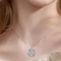 Elegant Sterling Silver Celtic Knot Compass Necklace - Perfect Gift for Birthday
