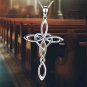 Sterling Silver Celtic Cross Necklace - Elegant and Unique Design