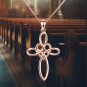 Infinity Love Heart Celtic Knot Cross Necklace | 925 Sterling Silver