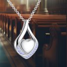 Silver Heart Urn Necklace | Cremation Jewelry for Ashes Silver Heart Urn Necklace | Cremation Jewelry for Ashes