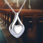Silver Heart Urn Necklace | Cremation Jewelry for Ashes