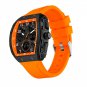 Watch for Men Unique Rectangle Dial White Wristwatch with Digital