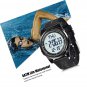 Beeasy Digital Watch Waterproof with Stopwatch Alarm Countdown Dual Time, Super