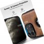 For iPhone 16 Pro Max Leather Case,Built-in Invisible Stand [Compatible