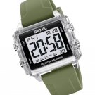 Square Men's Digital Watch Big Numbers Dial Large Face Waterproof Unisex Square Men's Digital Watch Big Numbers Dial Large Face Waterproof Unisex