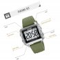 Square Men's Digital Watch Big Numbers Dial Large Face Waterproof Unisex
