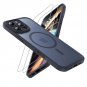 Magnetic for iPhone 16 Pro Max Case, Upgraded Full Camera Protection, with