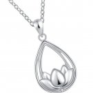 Lotus Flower Cremation Jewelry Keepsake Urn Pendant Necklace 925 Sterling Silver Lotus Flower Cremation Jewelry Keepsake Urn Pendant Necklace 925 Sterling Silver