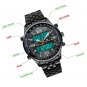 Men's LED Analog Digital Watch Men Date Week Sports All Black Steel for