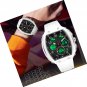Watches for Men Unique Rectangle Dial White Wristwatch with Digital