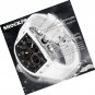 Watches for Men Unique Rectangle Dial White Wristwatch with Digital