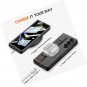 Compatible Samsung Galaxy Z Fold 6 Case Carbon Fiber with Strap,Shockproof