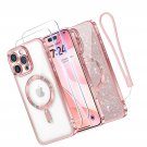 Designed for iPhone 16 Pro Max Case 6.9 , [Glitter Card and Wrist with Designed for iPhone 16 Pro Max Case 6.9 , [Glitter Card and Wrist with