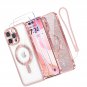 Designed for iPhone 16 Pro Max Case 6.9 , [Glitter Card and Wrist with