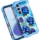 Compatible with Galaxy S24 FE 5G Case,Glow in The Dark Three Layer Heavy