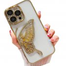 Compatible with iPhone Case,Glitter Electro Plated Butterfly Liquid Compatible with iPhone Case,Glitter Electro Plated Butterfly Liquid