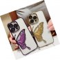 Compatible with iPhone Case,Glitter Electro Plated Butterfly Liquid