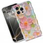 for iPhone 16 Pro Max Case [with 9H Screen Protectors] Wave Bumper Colorful Oil