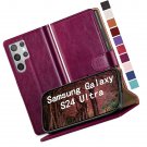 for Samsung Galaxy S24 Ultra Phone case[RFID Blocking Leather],[3 Credit Card