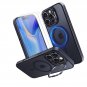 for iPhone 16 Pro Max Case with Stand, 2X [Tempered Glass Screen Drop