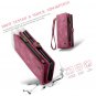 Wallet Case for Samsung Galaxy Z Fold6 2024, Zipper Purse Leather Case with TPU