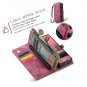 Wallet Case for Samsung Galaxy Z Fold6 2024, Zipper Purse Leather Case with TPU