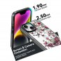 for iPhone 14 Case Cute Aesthetic,Black Girly Shockproof Floral Phone