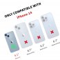 Designed for iPhone 14 Case Wallet, Card Holder Case with [2 Screen Clasp Folio