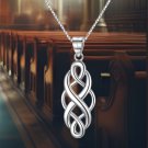 Celtic Knot Necklace Jewelry for Women Her 925 Sterling Silver Celtic Knot Necklace Jewelry for Women Her 925 Sterling Silver