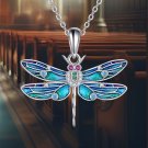 925 Sterling Silver Dragonfly Necklace with Cubic Zirconia 925 Sterling Silver Dragonfly Necklace with Cubic Zirconia