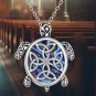 Sea Turtle Cremation Necklace - Sterling Silver Urn Pendant