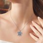 Sea Turtle Cremation Necklace - Sterling Silver Urn Pendant