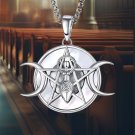 Moon Pendant Necklace Sterling Silver Necklace for Women