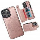 For iPhone 16 Pro Max Case with Card Holder, Flower Magnetic Clasp Flip 16 For iPhone 16 Pro Max Case with Card Holder, Flower Magnetic Clasp Flip 16