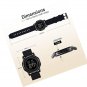 Mens Watch Ultra-Thin Digital Sports Watch Waterproof Stainless Steel Fashion