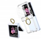 for Samsung Galaxy Z Flip 6 Clear Case Hinge Protection with Ring Holder and for Samsung Galaxy Z Flip 6 Clear Case Hinge Protection with Ring Holder and