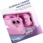 Compatible with iPhone 16 Case Glitter, [5 in 1] with 2X Screen Protector