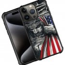 Case Compatible with for iPhone 16 Pro Max Christian Jesus God Bless Flag Case Compatible with for iPhone 16 Pro Max Christian Jesus God Bless Flag