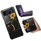 Compatible with Samsung Galaxy Z Flip 3 5G Case,Yellow Cat Sunflower Z 3 Compatible with Samsung Galaxy Z Flip 3 5G Case,Yellow Cat Sunflower Z 3
