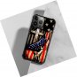 Case Compatible with iPhone 16 Pro Max,Wooden Cross Power American Flag
