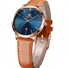 Women's Watches for Ladies Female Wrist Watch Leather Band Waterproof Thin