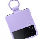 For Galaxy Z Flip 4 Silicone Cover with Ring, Protective Phone Case with US For Galaxy Z Flip 4 Silicone Cover with Ring, Protective Phone Case with US